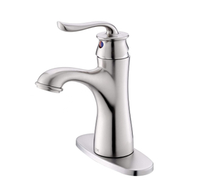 Hot Sale Faucet Nickel Brushed Bathroom Faucet Solid Brass Brushed Nickel Single Hole Basin Faucet