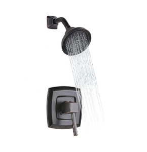 High Pressure Waterfall Tub Faucet Bronze Black Shower Set For Washroom