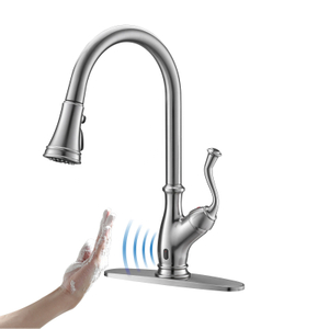 Hot Sale 304 Stainless Steel Touchless Sensor Pull Out Kitchen Faucet with Sprayer