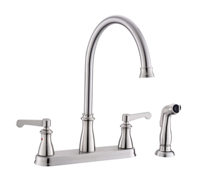 Brushed Nickel Kitchen Faucet With Separate Sprayer Kitchen Faucet With 4 Holes