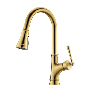 Brushed Gold Kitchen Faucet Pull -Down cUPC Kitchen Faucet 