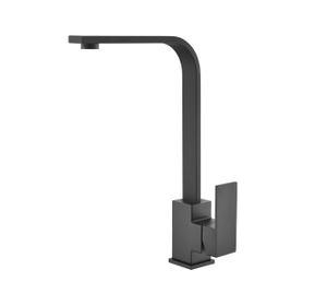 The Square Faucet Matte Black New Design Modern Pull Out Spray Kitchen Faucet