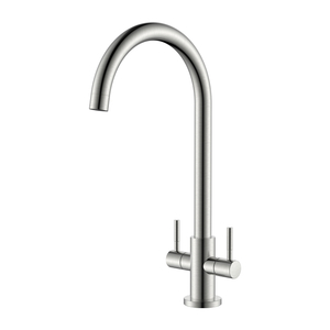 Nickel Kitchen Faucet Two Handle Kitchen Faucet