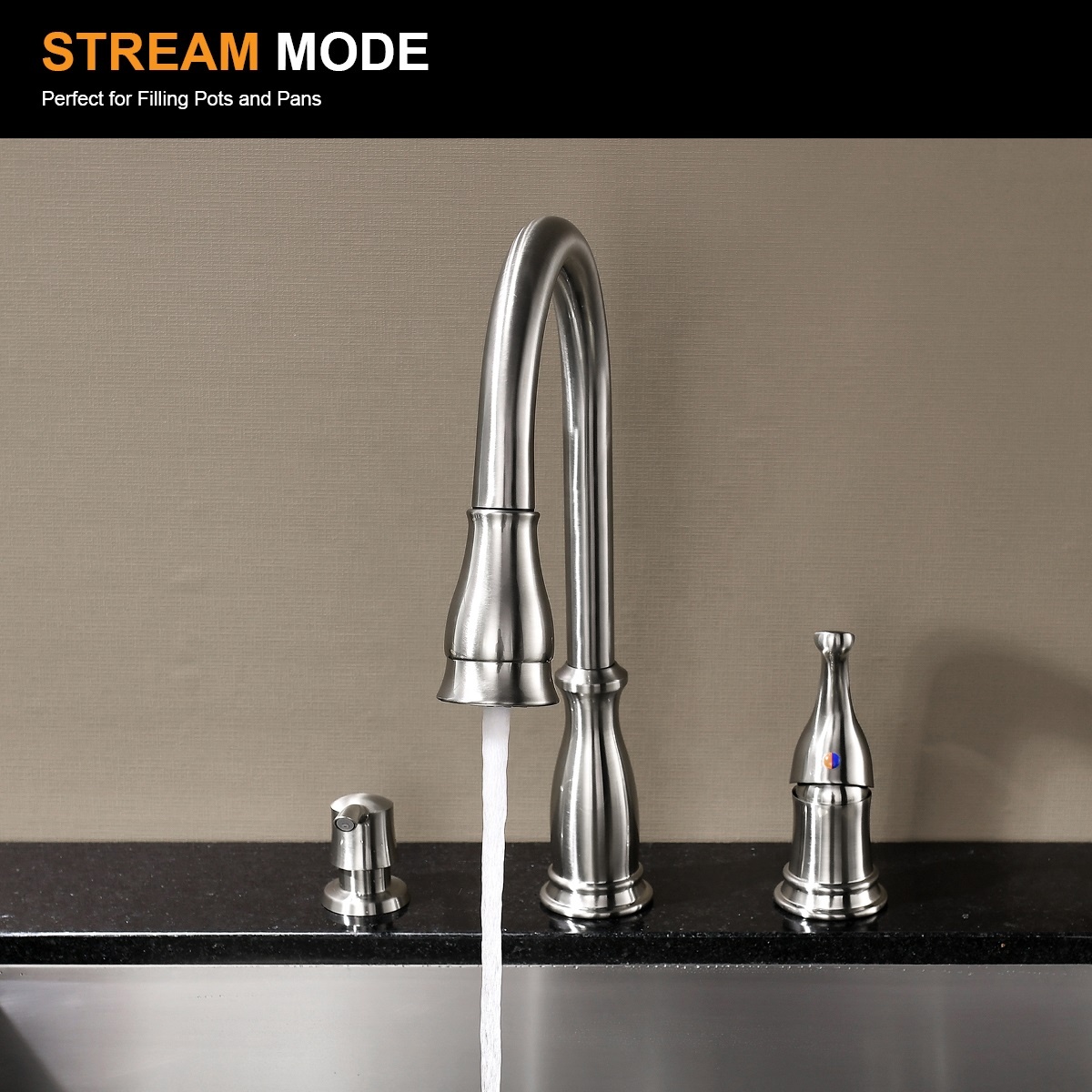 Faucet With Pull Down Kitchen Sink Faucets With 3 Holes Kitchen Faucet Set
