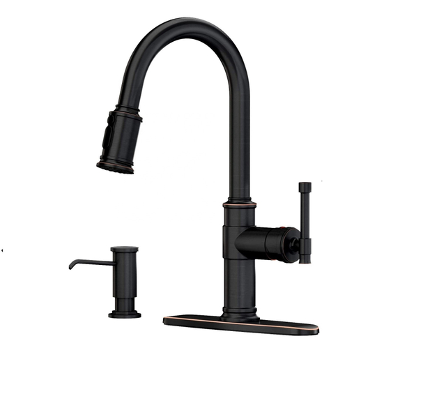 APS136-ORB Kitchen Faucet With Pull Down Sprayer Oil Rubbed Bronze Kitchen Faucet