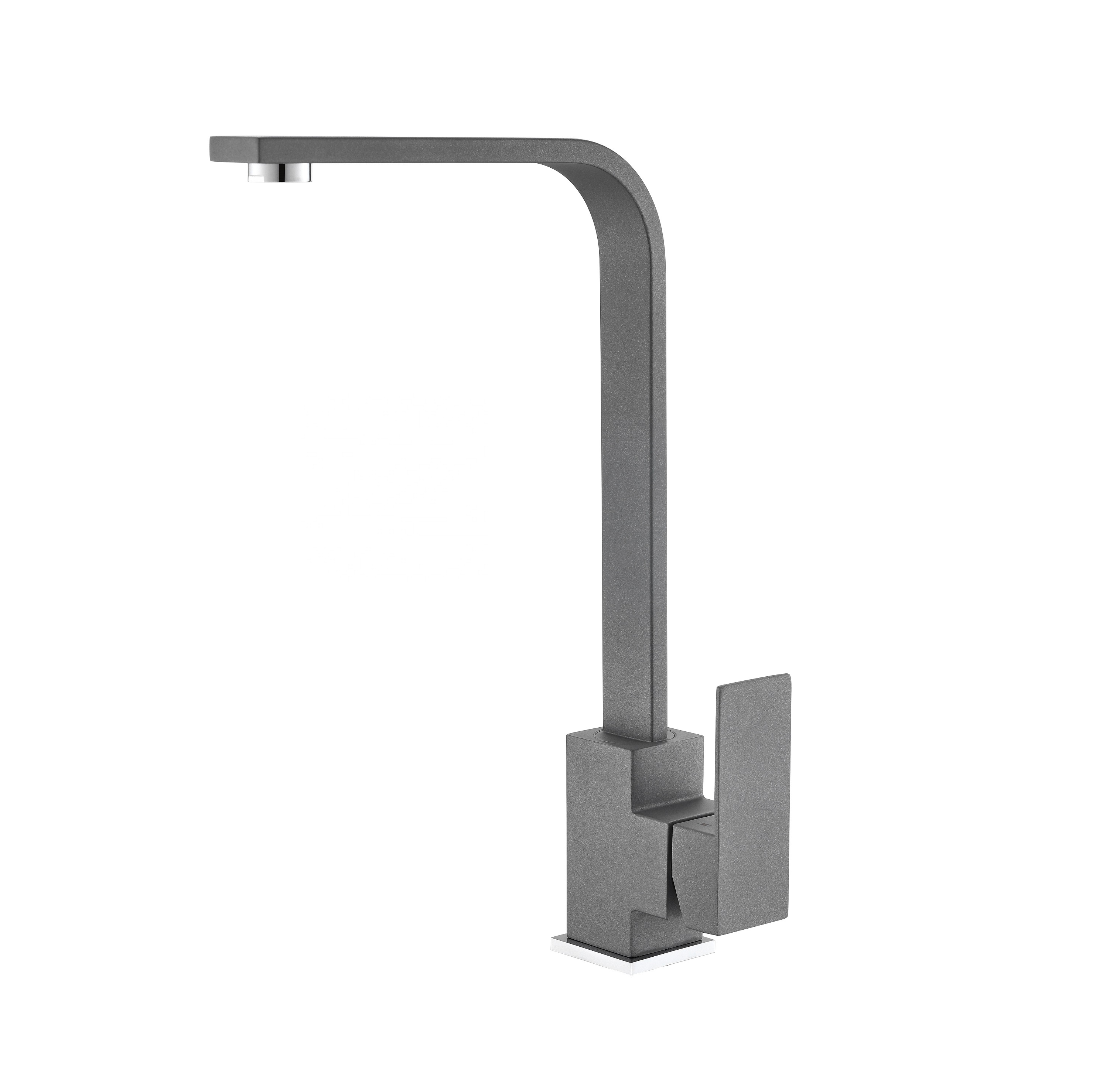 The Square Faucet Matte Black New Design Modern Pull Out Spray Kitchen Faucet