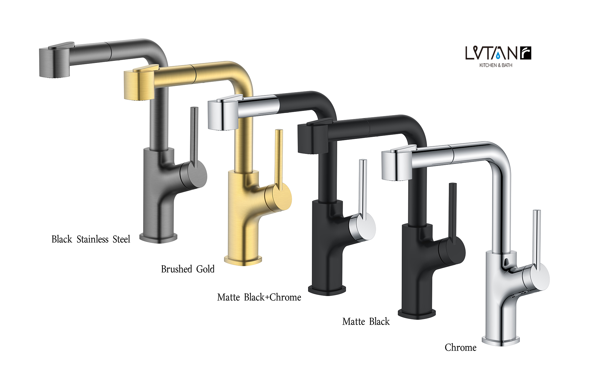 New Design Black Stainless Steel Pull Out Kitchen Faucet Buy modern